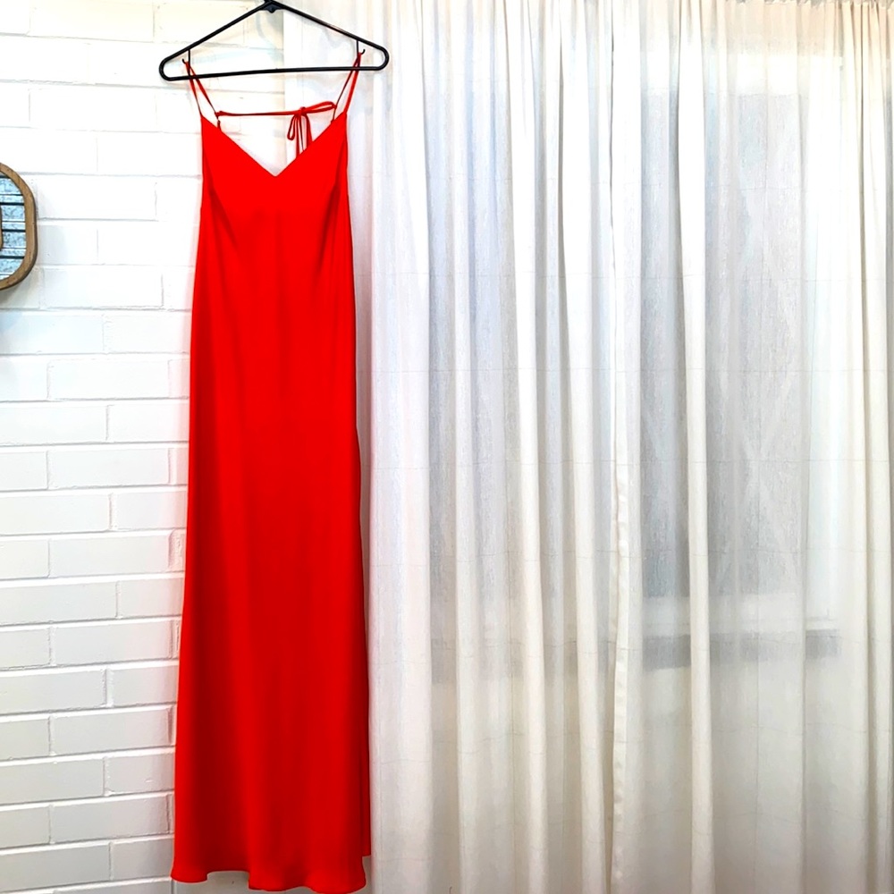 BCBGmaxazria satin gown!